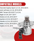 EP1028 Beefed Up High Pressure Fuel Pump Replacement For 2.4L L4 Engines Fits GMC Terrain 2010 To 2017, Chevrolet Captiva Sport 2012 To 2015