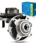 Front Wheel Bearing Hub Assembly For Ford F150 2018 2019 2020 4WD With ABS Two Piece Set Quad Lip Seal Design OE 515177