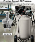 Air Compressor Pressure Switch 135 165 Psi 120V Replacement For 30 Gallon Tanks No Hassle Install Auto On At 135 Psi Auto Off
