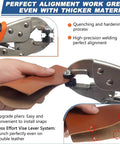 Heavy Duty Snap Fasteners Kit Built Tough With Magnetic Die Holder And Adjustable Pliers installing snaps on leather