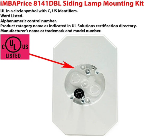 5 Pack Siding Mounting Blocks With Built In Electrical Box For Half Inch Vinyl Siding White Exterior Mounting Plate Kit