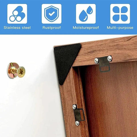 Heavy Duty 100 Piece Self Drilling Drywall Anchors And Screws Hollow Wall Expansion Kit With Deep Thread Design For Secure Mounts In Drywall Concrete Plasterboard And More. Stainless steel anchor and screw wall mount for wooden cabinet