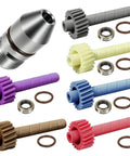 19 Tooth Speedometer Driven Gear And Seal Kit For TH350 Transmission Ready To Roll Fits Muncie T10 Saginaw 3 To 4 Speed T5 Powerglide 200 To 350 Trans Includes 18 To 22 Teeth Options For Accurate Readings And Easy Install. multi-color gears with seals