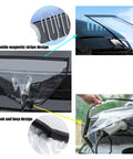 Heavy Duty Ev Charger Port Cover Waterproof Electric Car Plug Protector with double magnetic stripes and hook design.