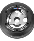 Steering Wheel Quick Release Short Hub Adapter Fits 96 To 06 Jeep Wrangler Tj And 07 To 18 Jeep Wrangler Jk with black finish.