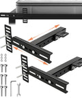 2 Pack Adjustable Headboard Brackets Universal Bed Frame Connectors Heavy Duty wall mount supports with bolts and wrench.