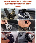 Universal Windshield Wiper Arm Removal Tool Kit with Stainless Steel Wiper Puller for Safe No Hassle Damage Free Arm Removal on Cars Trucks SUVs in use.
