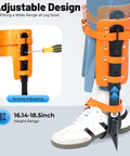 Tree Climbing Spikes With Adjustable Steel Climber Gaffs And Multi Functional Belt For Outdoor Tree Work Jungle Survival Fruit Picking Rugged Heavy Duty Gear For Tough Jobs showing adjustable design features.