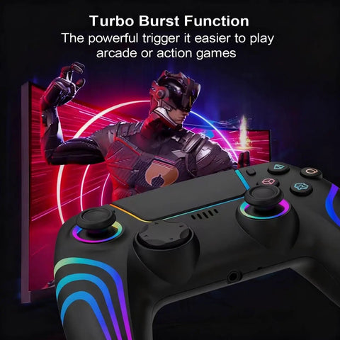 Wireless PS5 Controller For PS5 And PC With Bluetooth Plug And Play Rechargeable 1500mAh Battery Dual Vibration Motion Sensor Turbo