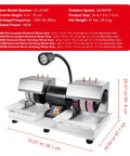 Cabbing Machine With Dope Six 6 Inch Diamond Wheels, 0.25HP 1800RPM Lapidary Rock Grinder And Polisher with specifications