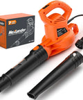 Powerful 7 Amp Corded Electric Leaf Blower With Instant Start Delivers Up To 155 MPH And 350 CFM Ultra Lightweight Four Pound
