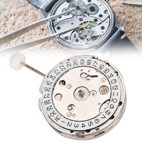 Premium Watch Movement Replacement Part Kit With 2813 Mechanical Movement durable metal components in close-up view