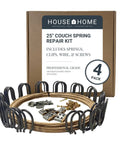 4 Pack Couch Sagging Cushion Repair Kit For Recliners And Sofas Heavy Duty Spring Replacement, springs, clips, wire, screws