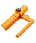 Clamp Edge Jigsaw Guide For Straight Cuts And Steady Tracking, Fits Most Jigsaws, Easy To Attach To Your Jigsaw For Smooth, Precise Cuts Every Time, The Go To Gear For DIY Woodworking Projects And Studio Upgrades, shown in orange plastic with attachment features