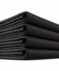 Heavy Duty Moving Blankets 72x80 Inches 4 Pack Quilted Furniture Pads For Moving, Shipping, And Storage Durable Black Polyester