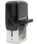 Built Tough Self Inking Date Stamp With Bright Red Ink and Big Bold Four Millimeter Dates visible in black and white design.