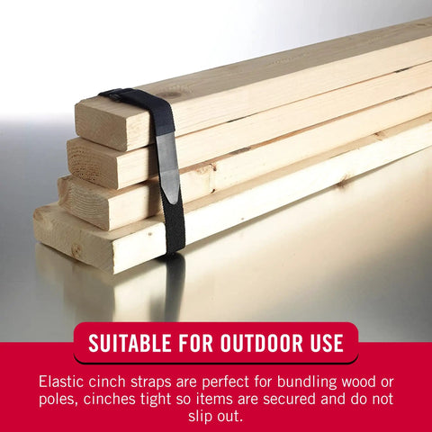 30 Inch Elastic Straps Four Pack For Yoga Mats Outdoor Gear Tarps Umbrellas Wood Poles And More Stretchable Fully Adjustable Hook And Loop Straps With D Ring Buckles For A Snug Secure Fit securing wooden poles