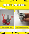 3/8 Inch NPT Hydraulic Quick Connect And Disconnect Coupler Set Workhorse Grade With 3/8 Inch Body Replacement for Parker 3000 Series C-604