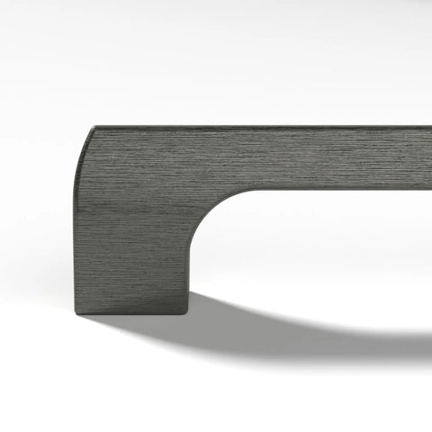 Close-up of the Gun Metal 10 Inch Center Cabinet Handles 10 Pack Solid Stainless Metal Drawer Pulls For Kitchen Bathroom Home Decor Durable Modern Hardware Etna Collection.
