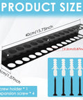 Heavy Duty Screwdriver Organizer Wall Mount With 14 Holes And Metal Plier Holder No Fuss DIY Ready Tool Rack Product Size