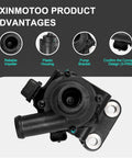Auxiliary Electric Water Pump For Engine Cooling System Direct Bolt On Replacement DS7G8C419CB features plastic housing and reliable impeller.