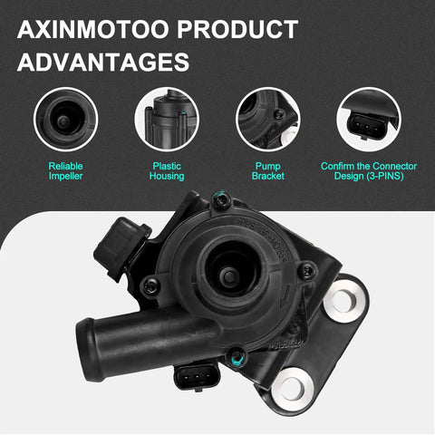 Auxiliary Electric Water Pump For Engine Cooling System Direct Bolt On Replacement DS7G8C419CB features plastic housing and reliable impeller.