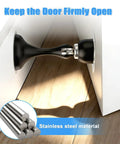 Magnetic Door Stop 2 Pack Heavy Duty Stainless Steel No Drill Installation With Ultra Strong Magnet And Soft Catch Spring Buffer