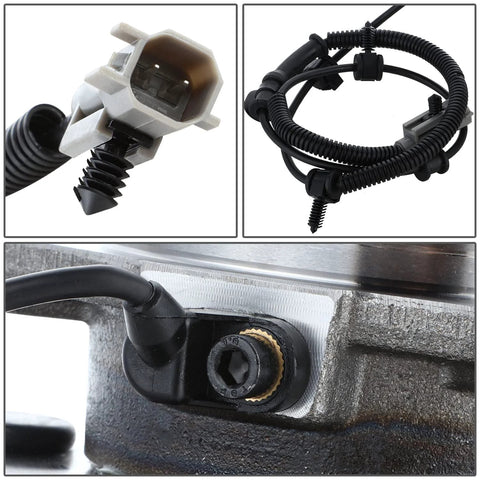 Front Wheel Bearing Hub Assembly With ABS Sensor Plug And Cable For Jeep Commander Grand Cherokee 2005 To 2010