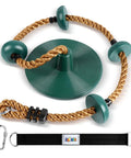 Heavy Duty Kid Friendly Climbing Rope Swing Kit With Platforms And Disc Seat For Tree Or Swing Set Fun Outdoor Gear Built To Last With 220 Pound Capacity Includes Bonus Hanging Strap And Carabiner Easy Install