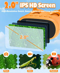 2 In 1 Kids Microscope And Telescope 1000X Magnification Portable STEM Toy For Outdoor Explorers Learn Insects Leaves Rocks Birds And Distant Landscapes Up Close And Far Away On Family Adventures And Class Projects, 2.0-inch IPS screen