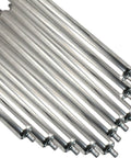 5 Pack 2 Inch Conveyor Replacement Rollers For Warehouse System Heavy Duty Load Support 50mm Diameter Rollers With 12mm Shaft 25-100kg Each Built Tough For Easy Install And Reliable Material Handling, stainless steel rollers