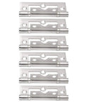 Stainless Steel Door Hinge Set Six Pcs Flat Open 360 Degree Pivot With Silent Rotation For Doors Windows Cabinets Furniture Hardware Fittings 8x3.3cm Home Repair
