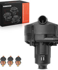 Drop In Replacement Direct Fit Secondary Air Injection Smog Pump For Mercedes-Benz Vehicles, front view with packaging and components.