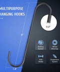 Multipurpose hanging hooks from the Universal Wheel Hub Removal Tool Kit with Hub Shocker for 5, 6, and 8 lug hubs.