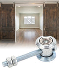 Tough As Nails M10 Track Roller Wheels featuring 38mm smooth stainless steel roller for barn sliding doors.