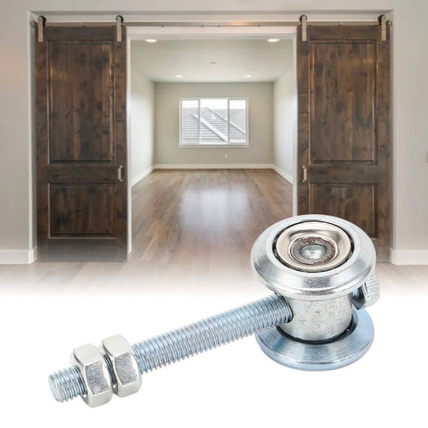 Tough As Nails M10 Track Roller Wheels featuring 38mm smooth stainless steel roller for barn sliding doors.