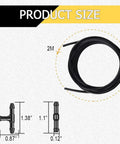 Plug And Play Windshield Washer Nozzles Kit With Jet Sprayers And 2 Meter Fluid Hose Connector size dimensions