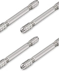 4 Piece Double Ended Pin Vise Set For DIY Jewelry Making, Small Hand Drill Pin Vise With Copper Collets, Wire Twisting Tools