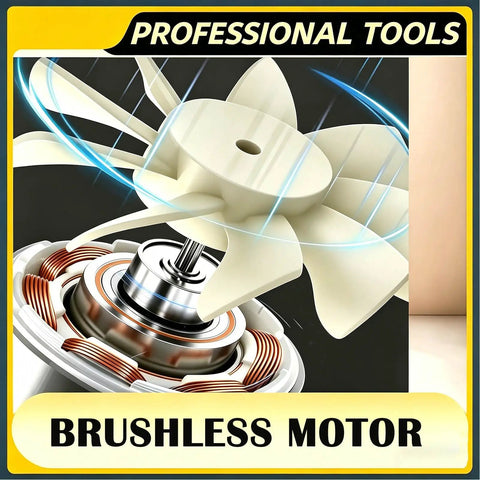 Brushless motor components showcasing the design and functionality for Built Like A Tank Cordless Trim Router With 800W Brushless Motor And 30000 Rpm Five Speeds Compatible With Dewalt 20V Batteries Plus Edge Guide And Dust Hood For Seamless Woodworking Jobs.