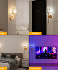 Sparkling Crystal Wall Sconces Set Of Two, Rechargeable Wireless Wall Lights With Remote, Dazzling Gold Touch Dimmer For Cozy Indoor Vibes, Quick Install Zero Wiring Drama in various home settings.
