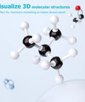 Comprehensive 124 Piece Organic Chemistry Model Kit For Hands On Visual Learning Of 3D Molecules And Bond Structures