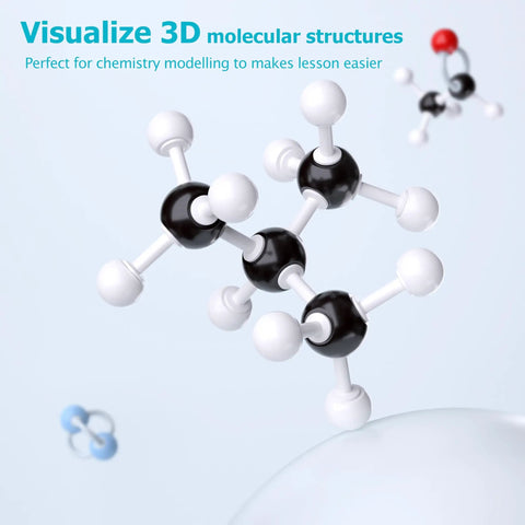 Comprehensive 124 Piece Organic Chemistry Model Kit For Hands On Visual Learning Of 3D Molecules And Bond Structures