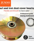 Built Like A Tank 6 Inch V Groove Sliding Gate Wheels Set Of 2, showing dual seal iron dust cover bearings on roller.