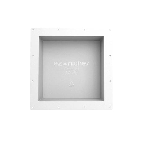No-Brainer Tile Niche Recess For Bathrooms 14 By 14 Inch Preformed Shower Shelf Waterproof Mildew Proof Quick Install