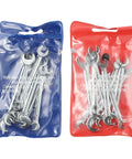 Top Tier 20-Piece Hex Key And Sae Wrench Combo Set For Auto Repair Garage Work Portable Tool Kit Heat Treated Alloy Steel For Diy Pros in blue and red bags