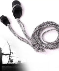 Crossbow Cocking Rope Kit With Mechanical Advantage Pulley System for easy stringing of compound and recurve bows, black handles
