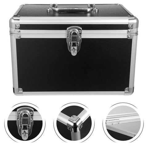 Handheld Aluminum Tool Box With Lightweight, Impact-Resistant Build showing lock and reinforced corners details