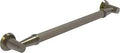 16 Inch Reeded Grab Bar In Antique Brass, Sturdy Bathroom Safety Handle For Tub Or Toilet, Non Slip Grip, Easy Mount