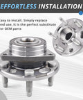 Front And Rear Wheel Hub Bearing Assembly Kit Fits GM Cars Like Malibu, Impala, Equinox, Terrain, Lacrosse, Regal, Cadillac XTS Replaces 513288 For A Smooth, Quiet Ride And Easy Install product image