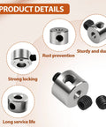 12 Piece Set Screw Collars With 2.05mm Bore, 7mm Outside Diameter, 5mm Width, Nickel Plated Steel Landing Gear Wheel Stopper product details